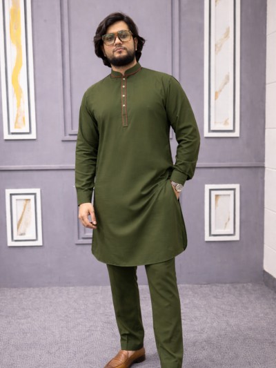 প্রিমিয়াম এক্সক্লুসিভ কাবলি সেট আইকন-2 (কালার-অলিভ )