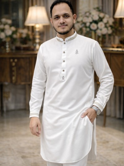 ঈদ প্রিমিয়াম লাক্সারি কাবলি চেরি কটন আইকন-৩ (কালার-সাদা)