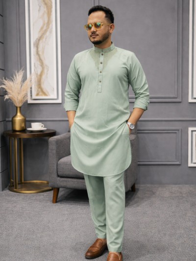 ঈদের প্রিমিয়াম পাকিস্তানি কাবলি সেট -এম এস-১ (কালার-লেমন)