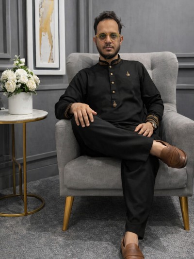 ঈদ প্রিমিয়াম লাক্সারি কাবলি চেরি কটন আইকন-৩ (কালার-Black)