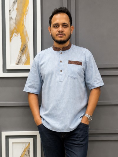 রেমি কটন কাতুয়া (কালার-ডিপ আকাশী)