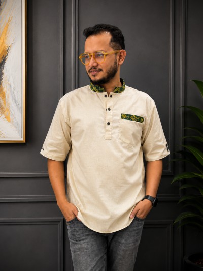 রেমি কটন কাতুয়া-(কালার-ক্রিম)