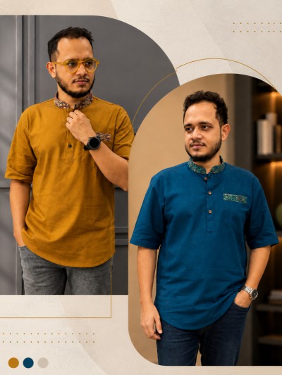 রেমি কটন কাতুয়া (কালার-কাঁঠালি+ পেট্রোল)