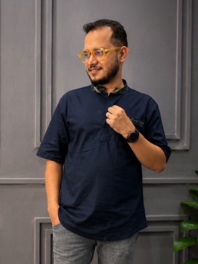 রেমি কটন কাতুয়া (কালার-নেভি ব্লু)